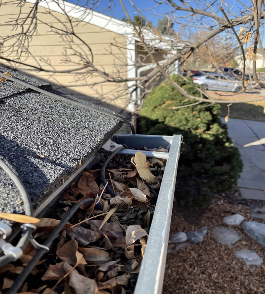 Clogged Downspout