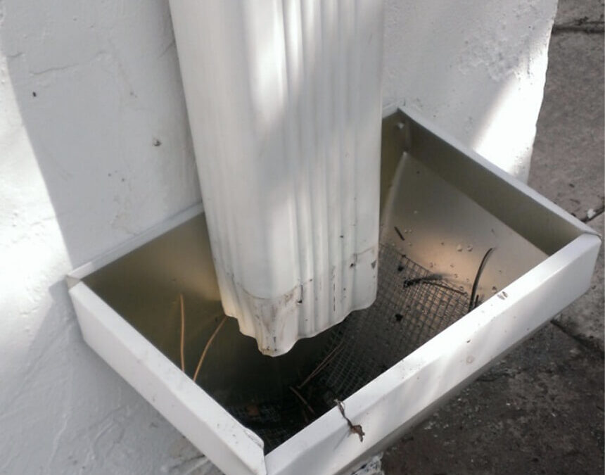 Excel Roofing’s Downspout Cleanout System